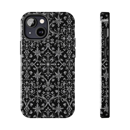 Elegant Floral Tough Phone Case - Durable Protection with Stylish Design