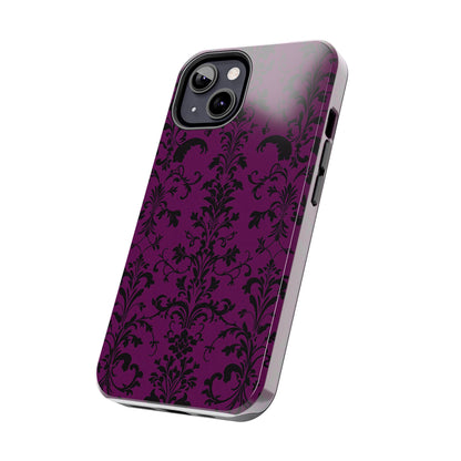 Elegant Damask Tough Phone Cases for Protection and Style