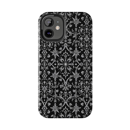 Elegant Floral Tough Phone Case - Durable Protection with Stylish Design