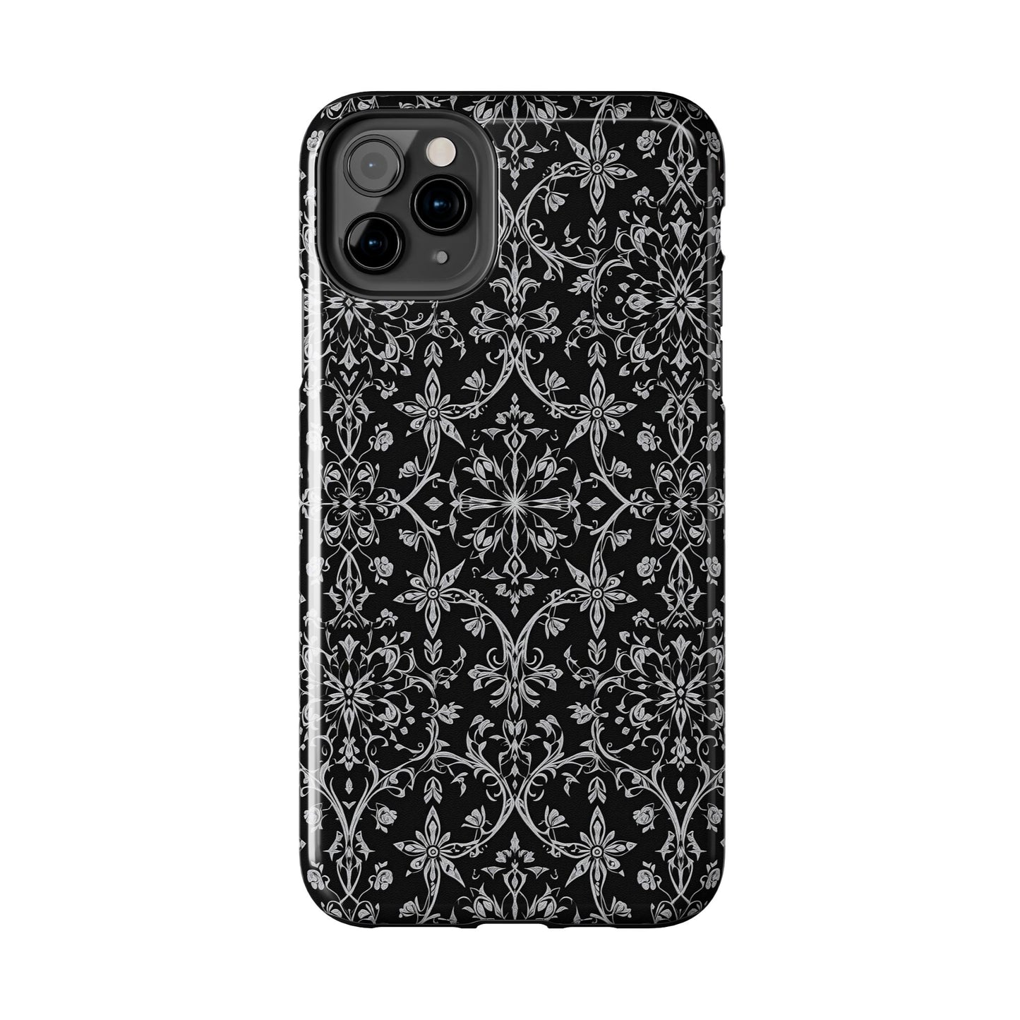 Elegant Floral Tough Phone Case - Durable Protection with Stylish Design