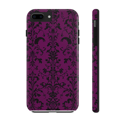 Elegant Damask Tough Phone Cases for Protection and Style