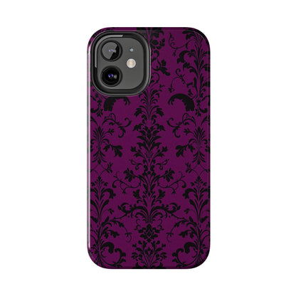 Elegant Damask Tough Phone Cases for Protection and Style