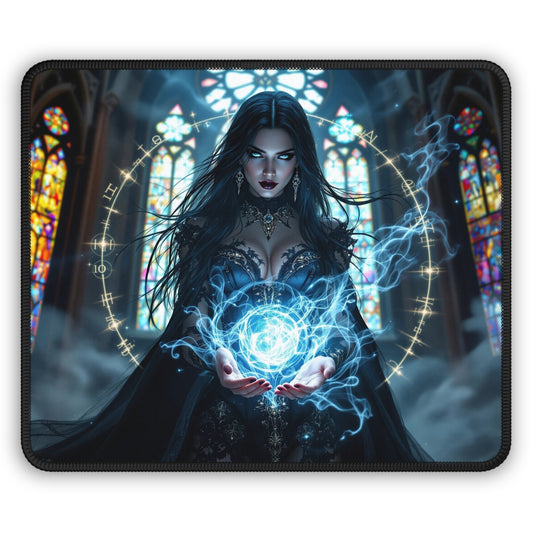 Mystical Sorceress Gaming Mouse Pad - Enchanting Desk Accessory for Gamers