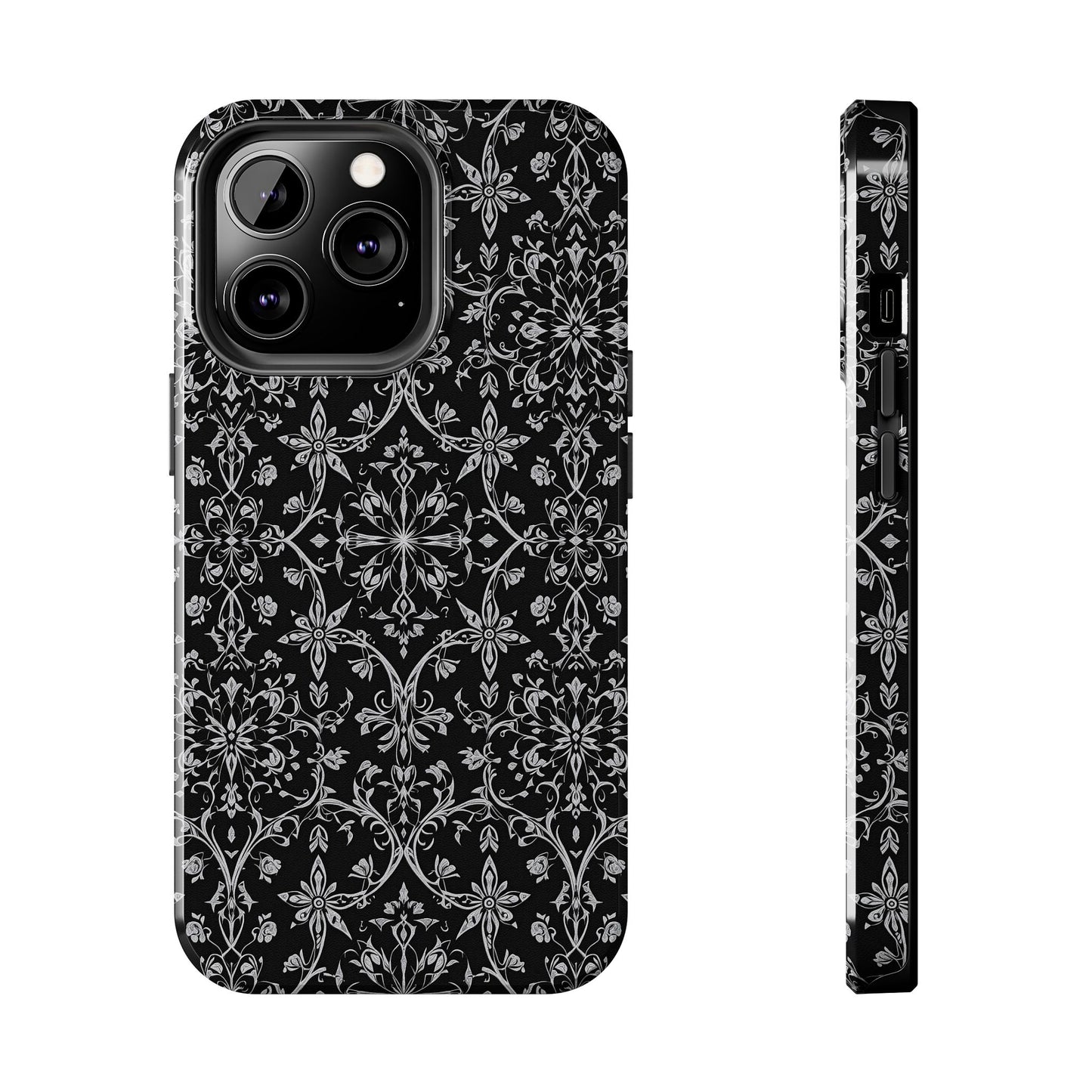 Elegant Floral Tough Phone Case - Durable Protection with Stylish Design