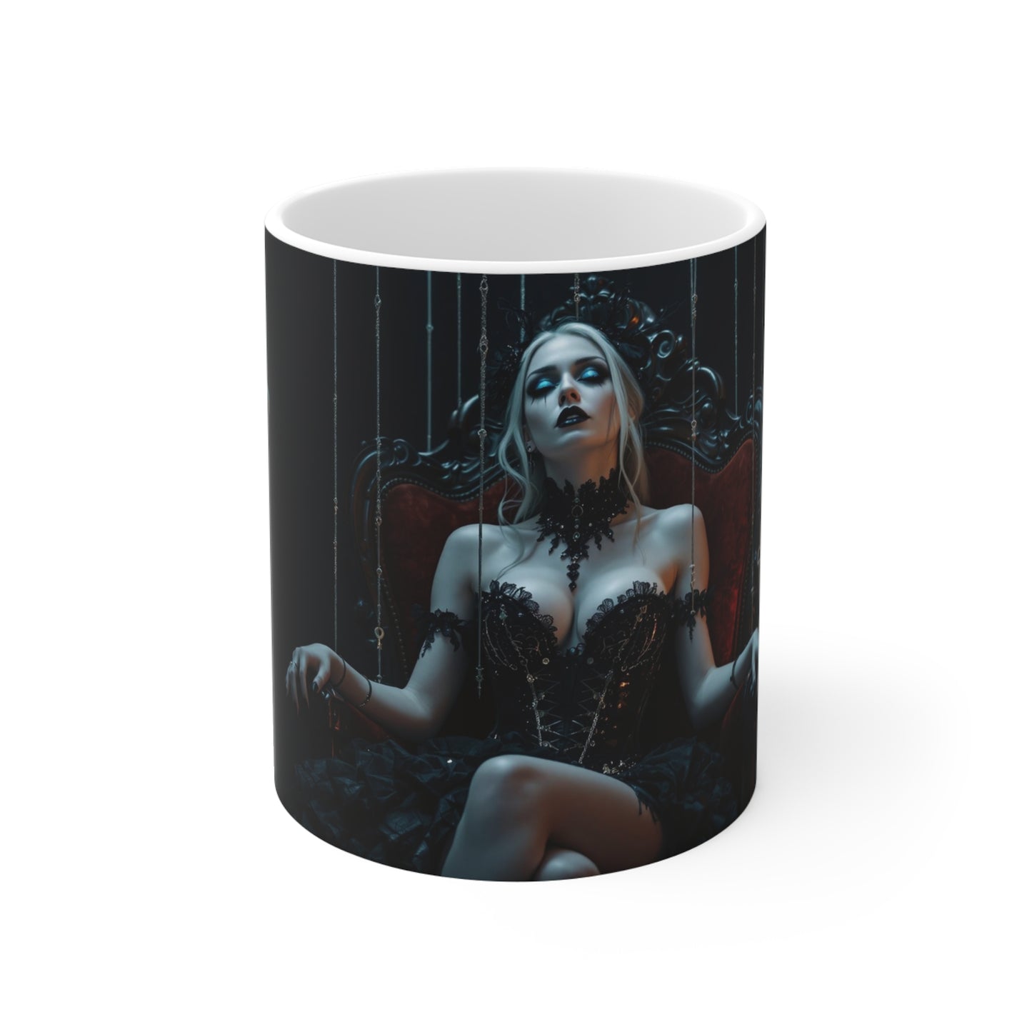 Gothic Vampire Queen Mug - 11oz Dark Fantasy Coffee Cup