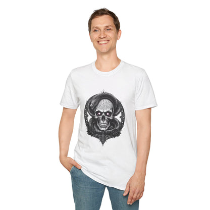 Gothic Skull Graphic T-Shirt - Unisex Softstyle Tee