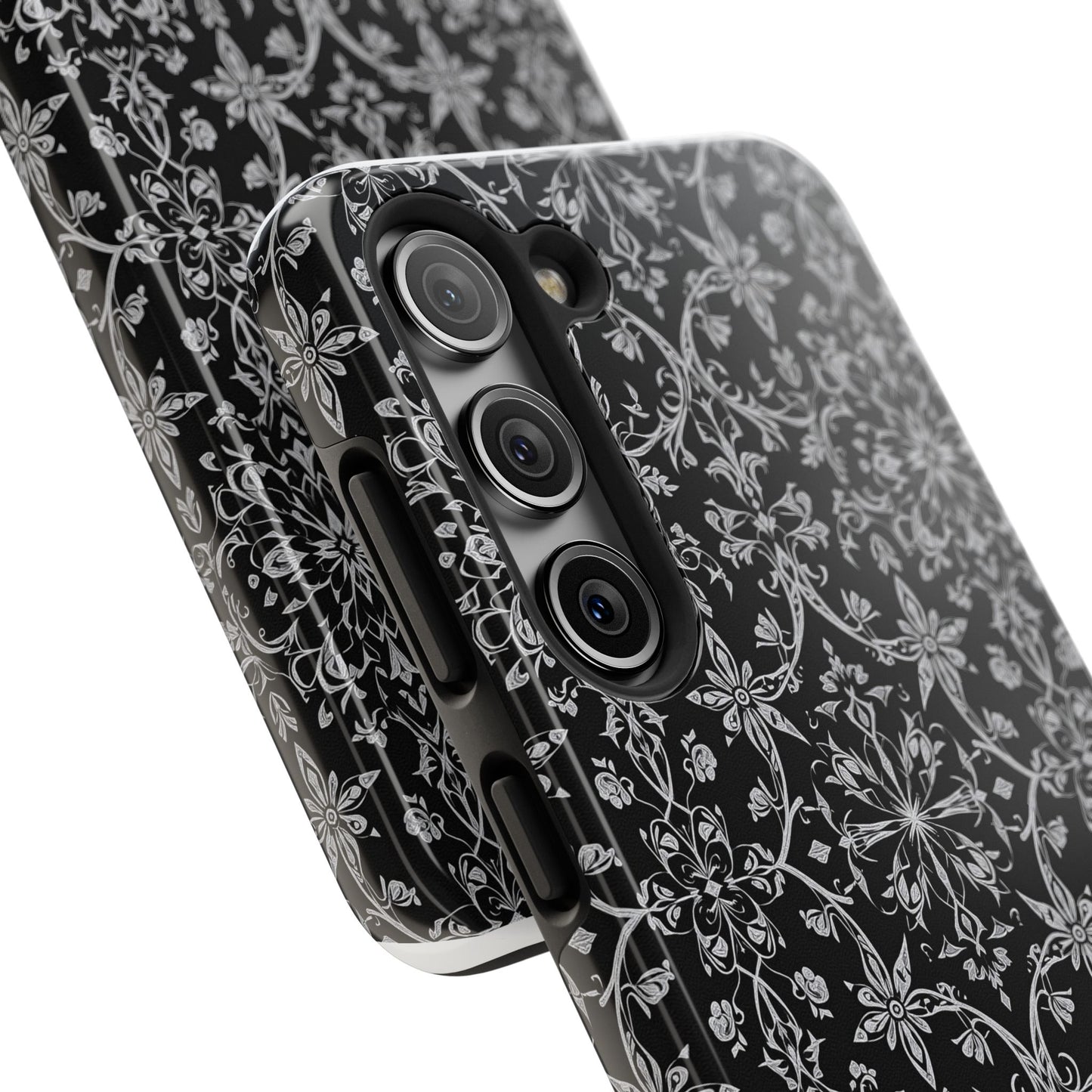 Elegant Floral Tough Phone Case - Durable Protection with Stylish Design