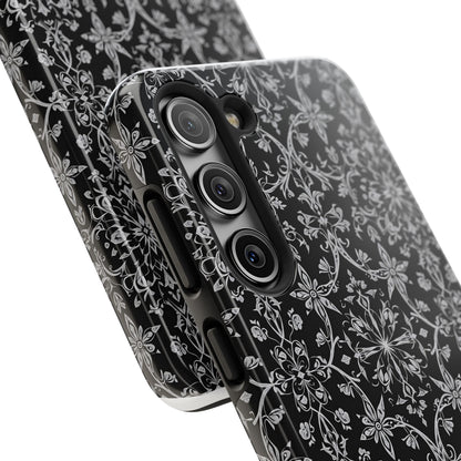 Elegant Floral Tough Phone Case - Durable Protection with Stylish Design