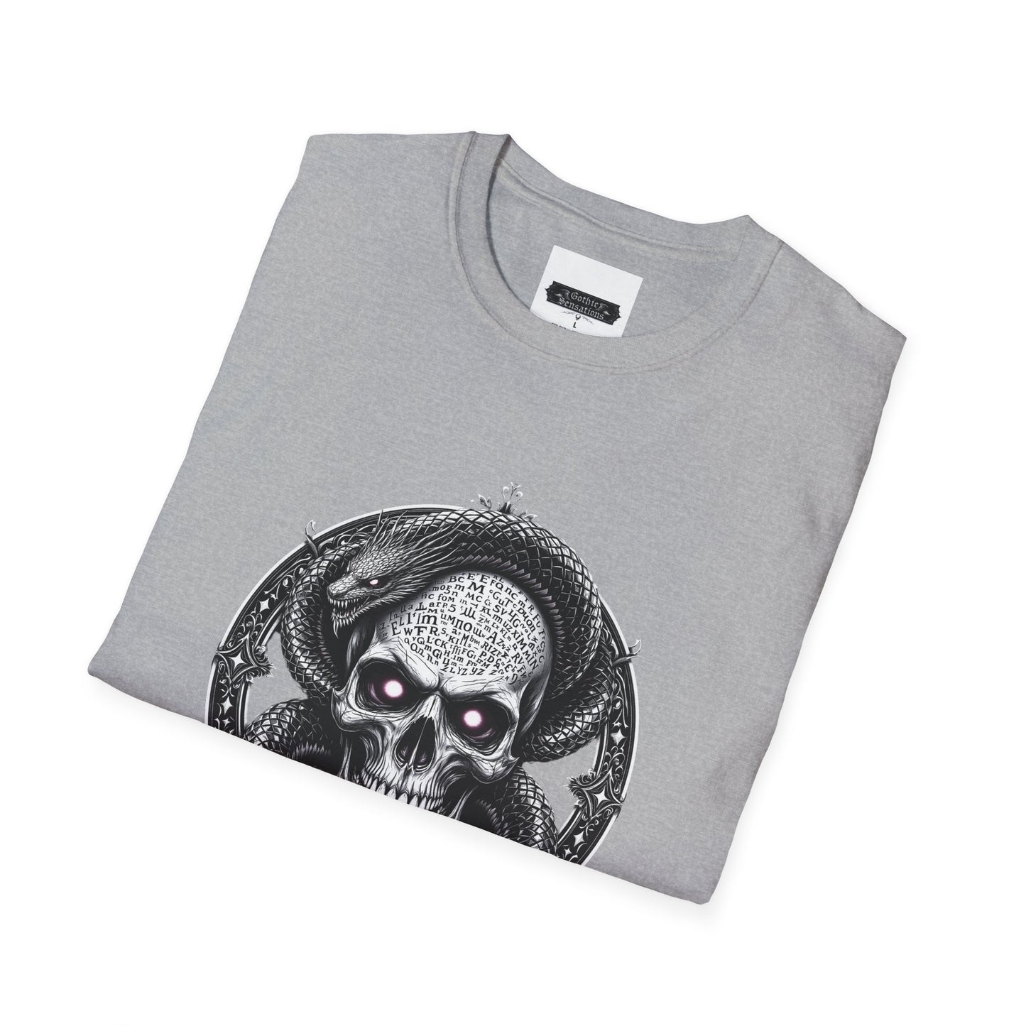 Gothic Skull Graphic T-Shirt - Unisex Softstyle Tee