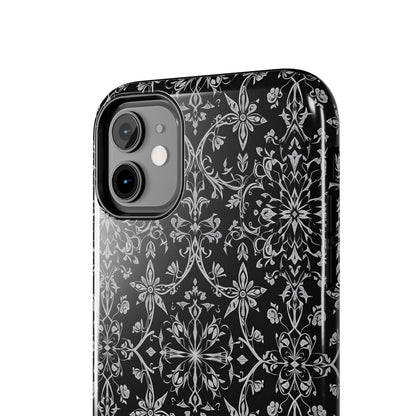 Elegant Floral Tough Phone Case - Durable Protection with Stylish Design