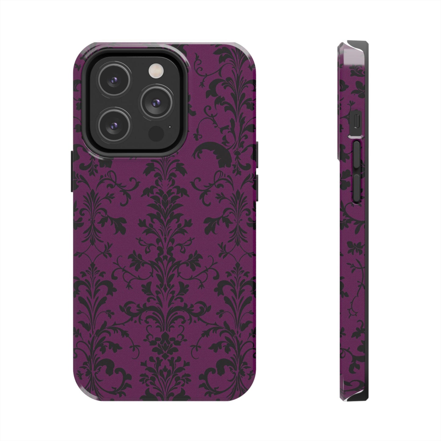 Elegant Damask Tough Phone Cases for Protection and Style