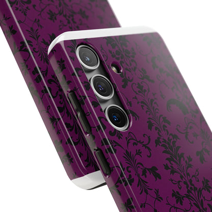 Elegant Damask Tough Phone Cases for Protection and Style