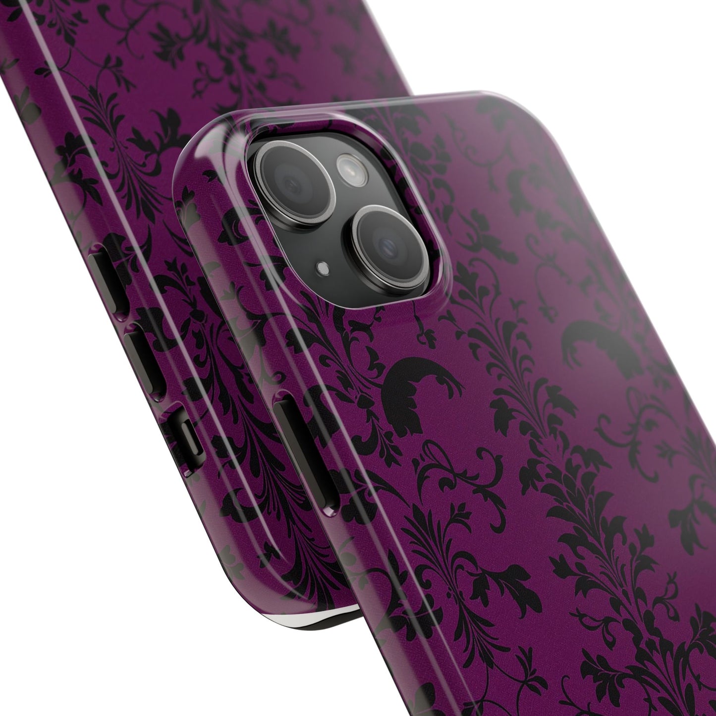 Elegant Damask Tough Phone Cases for Protection and Style