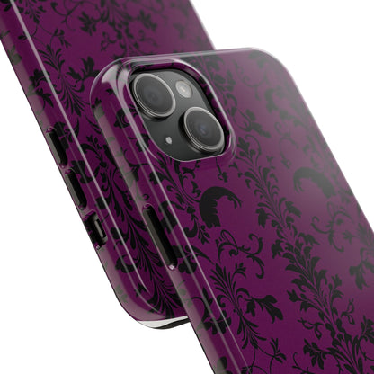 Elegant Damask Tough Phone Cases for Protection and Style