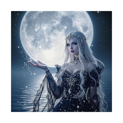 Mystical Moonlight Matte Vertical Posters - Enchanting Wall Art for Dreamers and Celebrations