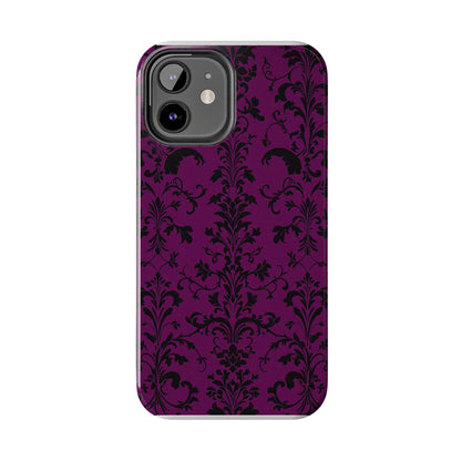 Elegant Damask Tough Phone Cases for Protection and Style