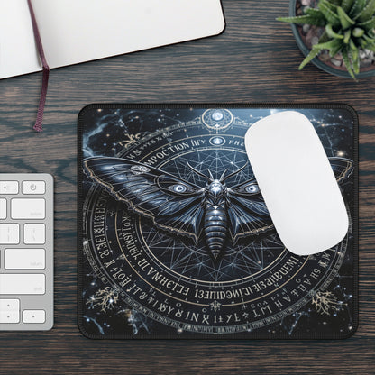 Mystical Moth Gaming Mouse Pad - Enigmatic Design for Gamers & Creatives