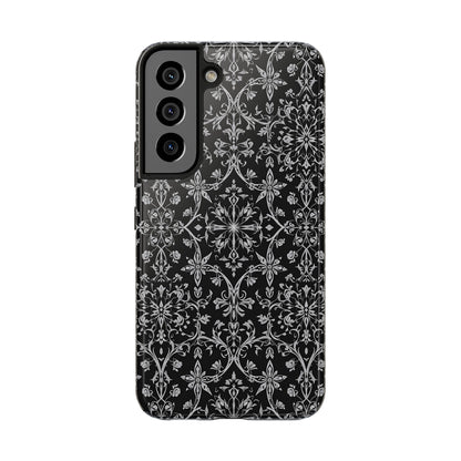 Elegant Floral Tough Phone Case - Durable Protection with Stylish Design