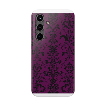 Elegant Damask Tough Phone Cases for Protection and Style