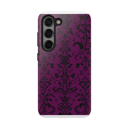 Elegant Damask Tough Phone Cases for Protection and Style