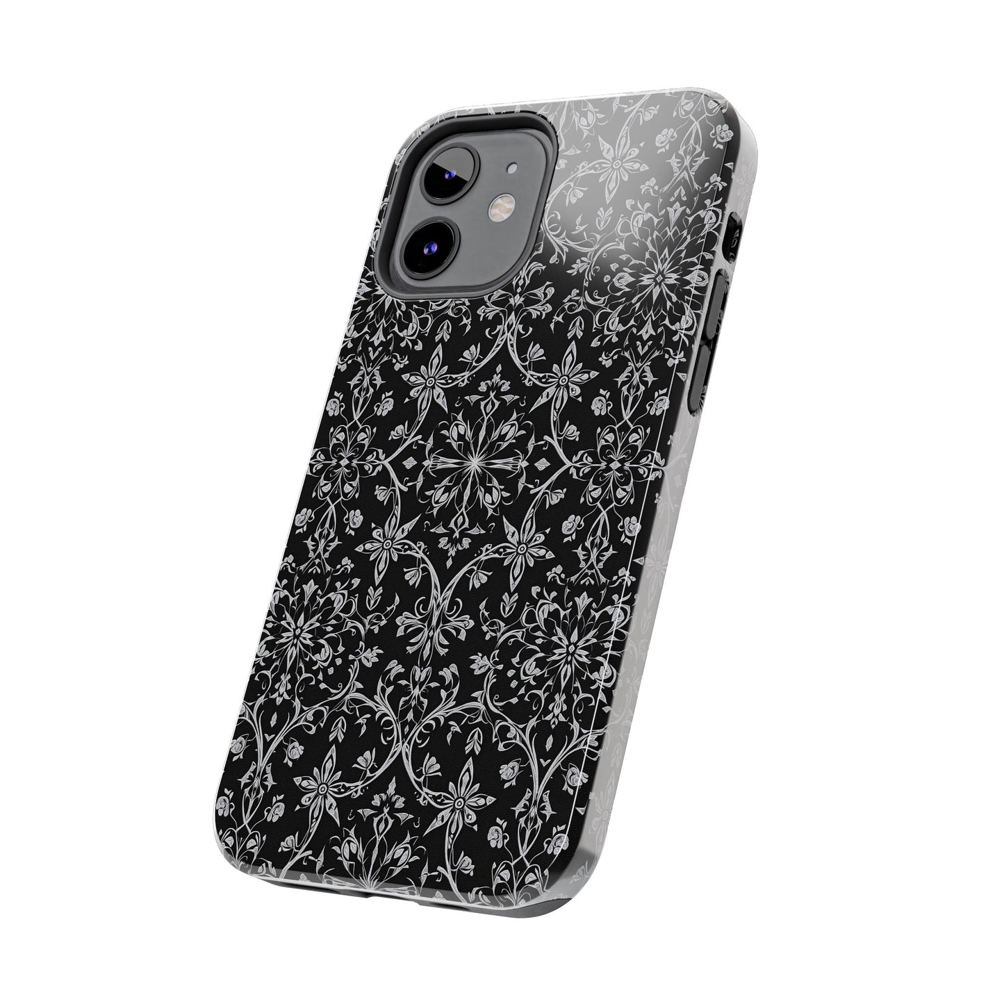 Elegant Floral Tough Phone Case - Durable Protection with Stylish Design