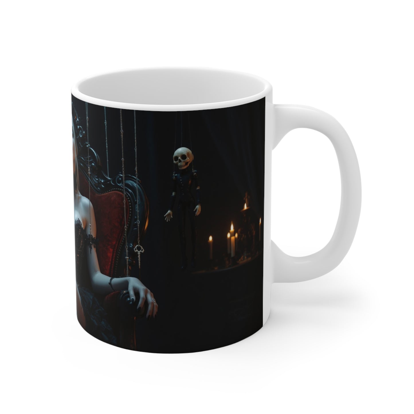 Gothic Vampire Queen Mug - 11oz Dark Fantasy Coffee Cup