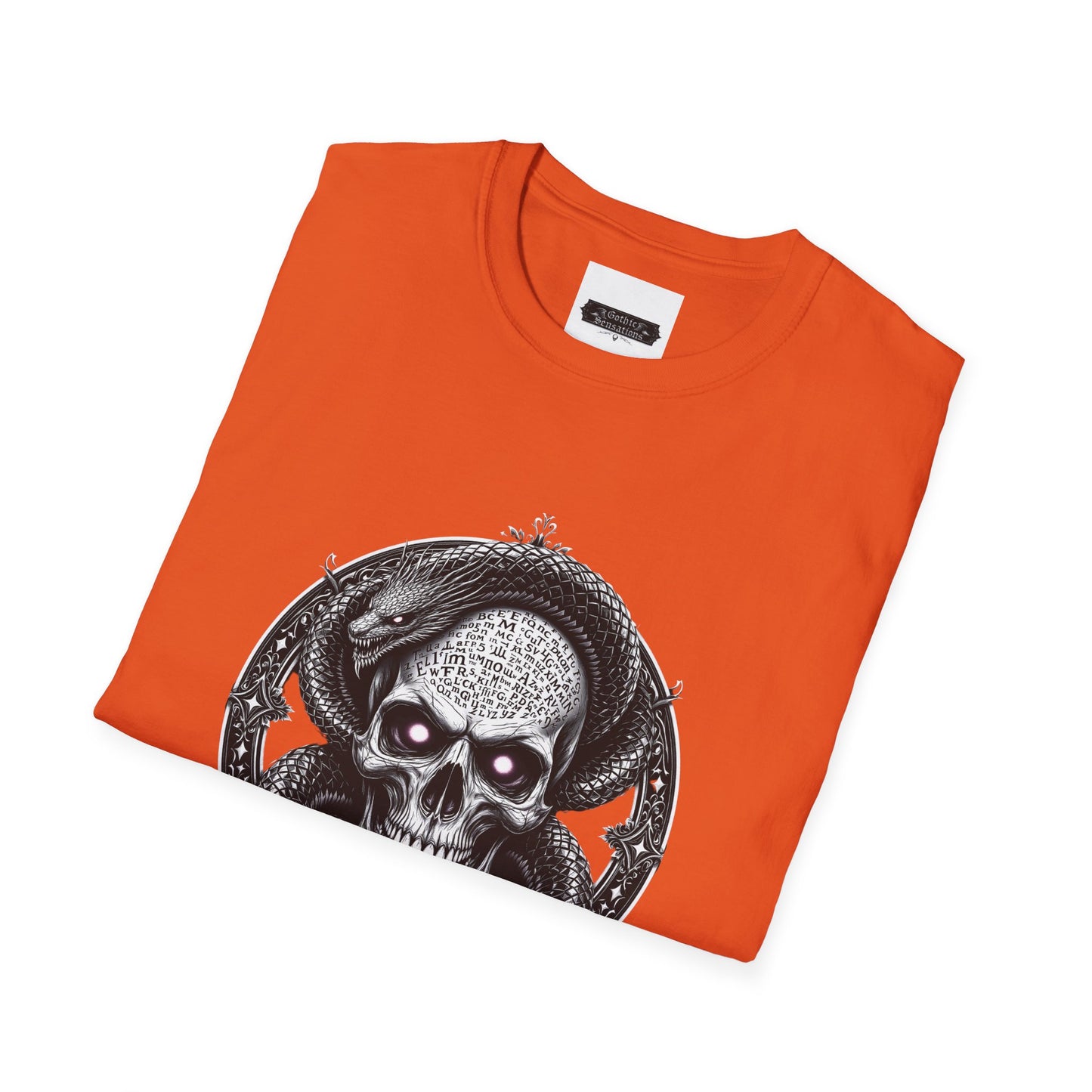 Gothic Skull Graphic T-Shirt - Unisex Softstyle Tee