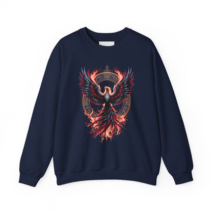 Phoenix Fire Unisex Heavy Blend™ Crewneck Sweatshirt - Bold Graphic Design