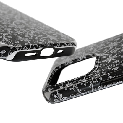 Elegant Floral Tough Phone Case - Durable Protection with Stylish Design