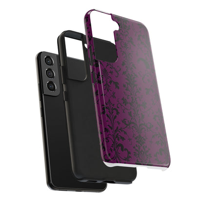 Elegant Damask Tough Phone Cases for Protection and Style