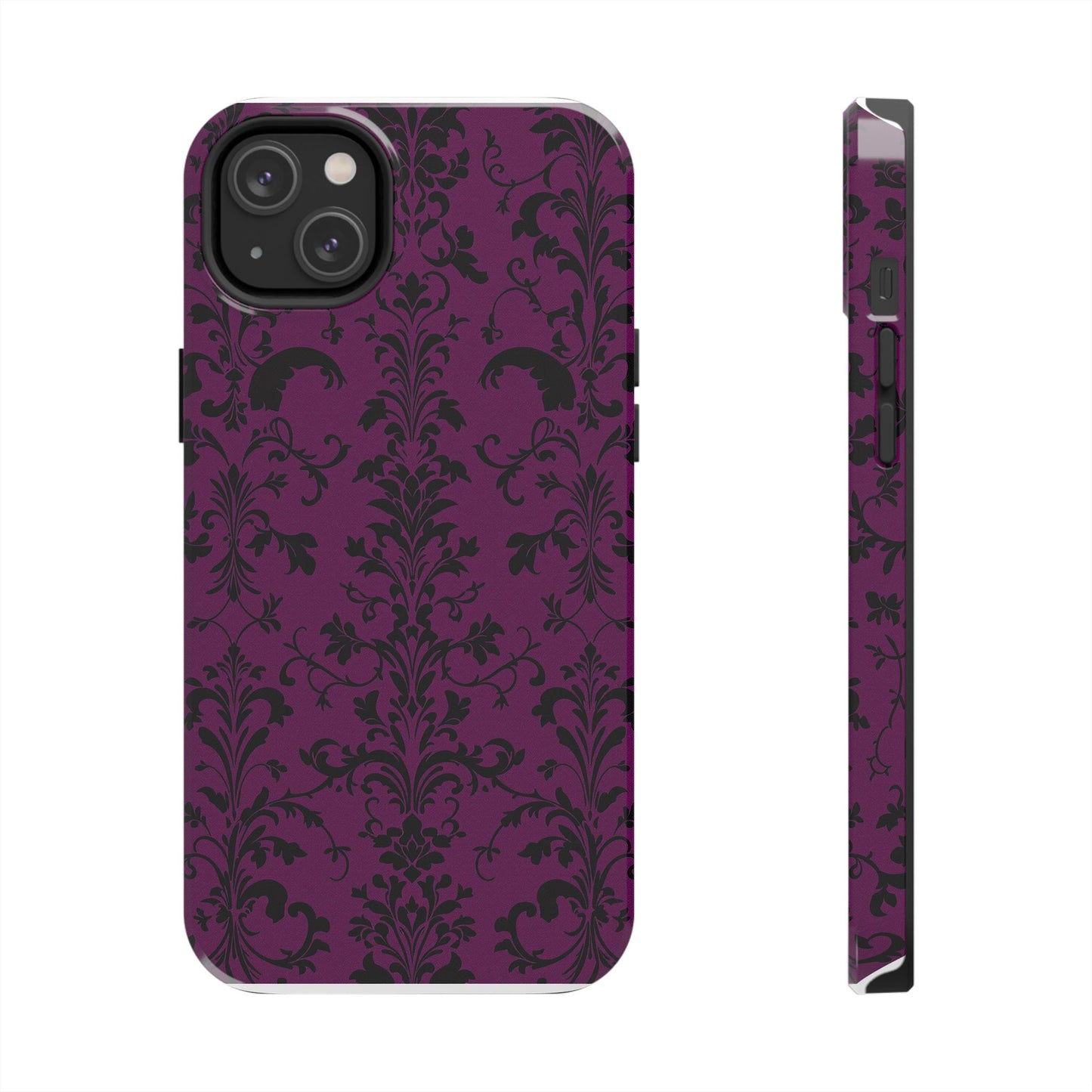 Elegant Damask Tough Phone Cases for Protection and Style